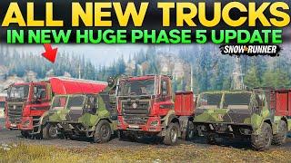 New Huge Phase 5 Update All New Trucks With Unique Add-ons in SnowRunner Everything You Need to Know