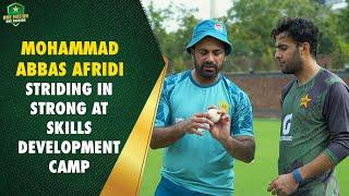 Pace practice on point  Mohammad Abbas Afridi striding in strong at Skills Development Camp MA2A