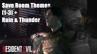 Save Room Themes - Resident Evil 1, 2 & 3 (with Rain & Thunderstorm Ambience)