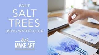 Let's Paint Salt Trees  Easy Watercolor Painting Tutorial by Sarah Cray of Let's Make Art