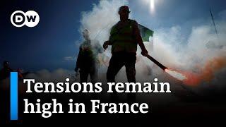 Macron defends unpopular pension reforms | DW News