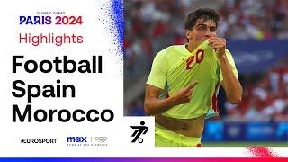 COMEBACK!  | Spain 2-1 Morocco Men's Olympic Semi-Final Football Highlights | #Paris2024 #Olympics