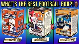 *2022 PRESTIGE vs MOSAIC vs ABSOLUTE FOOTBALL BLASTER BOX BATTLE!  WHAT'S THE BEST BOX?! 