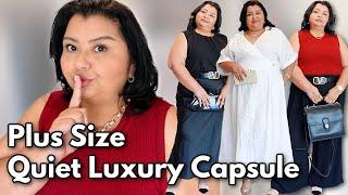 14 Piece Affordable Quiet Luxury Capsule Wardrobe For Plus Sized Women