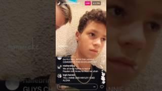 Dylan Summerall and Rush Holland LIVE on Instagram with Hayden Summerall Annie LeBlanc - Aug 1