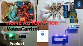 Home automation using Bluetooth module + Arduino UNO with Complete product