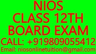 NIOS CLASS 12TH BOARD EXAM- ONLINE TUITION for NIOS SECONDARY & SENIOR SECONDARY-MATHEMATICS,PHYSICS