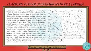 Pitman Shorthand - Revisionary Exercise (B) Dictation (100 WPM) - KZ Learning