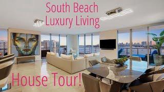 Touring a Miami Beach Penthouse with Incredible Miami Skyline Views!