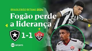 TIQUINHO É EXPULSO, FOGÃO TROPEÇA DE NOVO EM CASA E PERDE A LIDERANÇA! BOTAFOGO 1X1 VITÓRIA