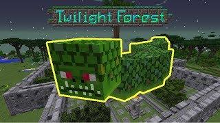 Minecraft: |Twilight Forest| Naga Boss Battle!