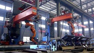 CLOOS - robots weld transformers at Shandong Mingrun