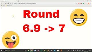 How to ROUND a number using JAVASCRIPT