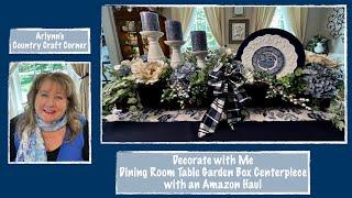 Decorate with Me:  Dining Room Table Garden Box Centerpiece with an Amazon Haul