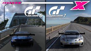 Gran Turismo 7 - Grand Valley, Old vs New Graphics Comparison