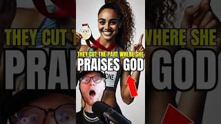 They Cut Her “Praise God” After Breaking World Record‼️ #christian #olympics #religion #shorts