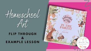 Watercolor with Me In the Forest by Dana Fox Book Review and Flip Through | Homeschool Art Tutorial