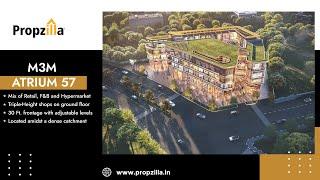 M3M Atrium57 Latest Commercial Project In Gurgaon Sector 57 | Invest In New Commercial By M3M