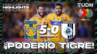 HIGHLGHTS | Tigres 5-0 Querétaro | AP2023-J7 | Liga Mx | TUDN