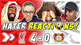 LIVERPOOL RIVALS & HATERS RAGING  REACTION TO LIVERPOOL 4-0 BAYER LEVERKUSEN |  FAN REACTIONS