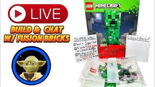 LIVE BUILD: w/ Fusion Bricks! (LEGO Minecraft: The Creeper)