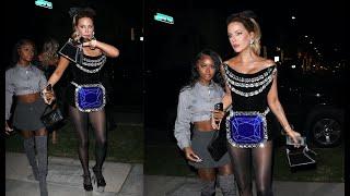 Kate Beckinsale attends Leonardo DiCaprio's 49th BDAY party!