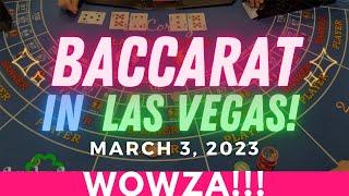 WOWZA!!!  BACCARAT IN LAS VEGAS ️ Can we WIN BIG??!!  → March 3, 2023