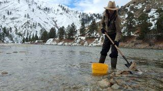 Overnight Gold Mining, Camping And Cooking in Diy Camper, Idaho Backcountry