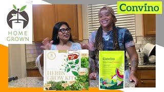 HOME GROWN Deluxe 8 Herb Garden Kit & Convino Compost Starter Unboxing Amazon Order