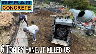 6 Ton of Concrete by hand | It nearly Killed us