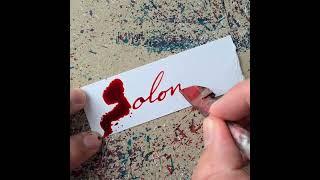 Splatter Calligraphy Name Request no.437