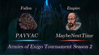 PAVVAC vs MaybeNextTime - Armies of Exigo Tournament Season 2