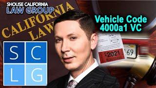 4000a1 VC -- What to do if you get a vehicle registration ticket in California