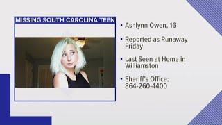 SC deputies looking for missing 16-year-old girl Ashlynn Owen