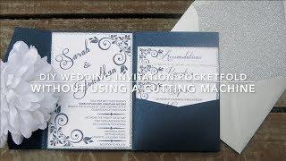 DIY Pocketfold Wedding Invitation Without Using a Cutting Machine