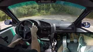 BMW E36 Rainy Day Drifting with Footcam