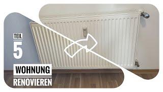 Wohnung renovieren Teil 5: Heizkörper Makeover mit Heizkörperlack wie NEU! // DIY VLOG BAustelle//