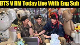 [ENG SUB] BTS V RM Full Weverse Live Today with Eng Sub  RM V Weverse Live
