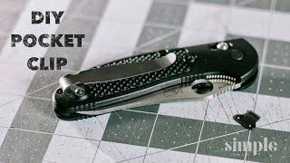 Making a pocket clip with recycled metal