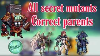 Secret Mutants Breeding! || Correct Parents || Mutants Genetics Gladiators