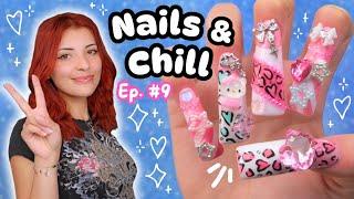 ‧₊˚  Nails & Chill (Episode 9)  XXL Y2K McBLING ACRYLIC DUCK NAILS ˚₊‧