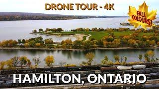 Drone Video 4K: Hamilton, Ontario - Fall Colours from an Aerial Perspective