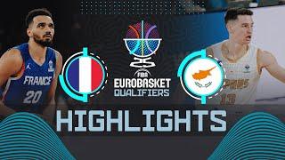 France  vs Cyprus  | Highlights | FIBA EuroBasket 2025 Qualifiers