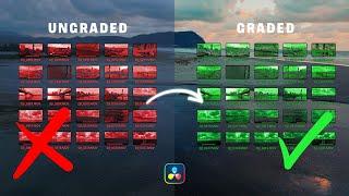 How to Color Grade FASTER - DaVinci Resolve