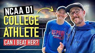 Can I Beat a D1 College Player? Mic'd Up Match (Ep 7) #tennis