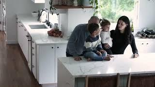 BOXI Cabinets | Salt (White) Slab Kitchen & Laundry Room | Mount Kisco, NY