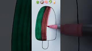 satisfying creative art 🫑#trendingshorts #art #ytshorts #satisfying #creativeart #painting