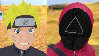 Naruto plays squid game