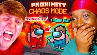 *GINGE MASTERCLASS* SIDEMEN AMONG US CHAOS MODE: PROXIMITY EDITION (REACTION)