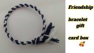 How to make friendship bracelet with cardboard | Friendship bracelet gift |Diy crochet friend ship